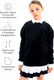 Миниатюра изображения товара Свитшот детский Amarobaby Study Hip / AB-OD23-SH28/09-140 (черный, р.140)
