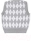 Миниатюра изображения товара Жилет детский Amarobaby Knit Romb / AB-OD23-KNIT10R/1100-140 (серый/белый, р.140)