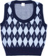 Миниатюра изображения товара Жилет детский Amarobaby Knit Romb / AB-OD23-KNIT10R/2019-152 (синий/голубой, р.152)