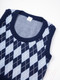 Миниатюра изображения товара Жилет детский Amarobaby Knit Romb / AB-OD23-KNIT10R/2019-152 (синий/голубой, р.152)