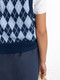 Миниатюра изображения товара Жилет детский Amarobaby Knit Romb / AB-OD23-KNIT10R/2019-152 (синий/голубой, р.152)