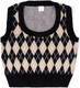 Миниатюра изображения товара Жилет детский Amarobaby Knit Romb / AB-OD23-KNIT10R/0903-140 (черный/бежевый, р.140)