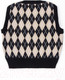 Миниатюра изображения товара Жилет детский Amarobaby Knit Romb / AB-OD23-KNIT10R/0903-140 (черный/бежевый, р.140)