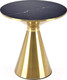 Миниатюра изображения товара Журнальный столик Halmar Tribeca (черный мрамор/золотой)