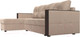 Миниатюра изображения товара Диван угловой Лига Диванов Валенсия Лайт левый (велюр бежевый)