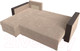 Миниатюра изображения товара Диван угловой Лига Диванов Валенсия Лайт левый (велюр бежевый)