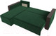 Миниатюра изображения товара Диван угловой Лига Диванов Валенсия Лайт левый (велюр зеленый)
