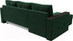 Миниатюра изображения товара Диван угловой Лига Диванов Валенсия Лайт левый (велюр зеленый)
