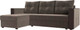 Миниатюра изображения товара Диван угловой Лига Диванов Валенсия Лайт левый (велюр коричневый)