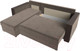 Миниатюра изображения товара Диван угловой Лига Диванов Валенсия Лайт левый (велюр коричневый)