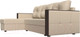Миниатюра изображения товара Диван угловой Лига Диванов Валенсия Лайт левый (экокожа бежевый)