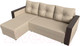 Миниатюра изображения товара Диван угловой Лига Диванов Валенсия Лайт левый (экокожа бежевый)