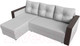 Миниатюра изображения товара Диван угловой Лига Диванов Валенсия Лайт левый (экокожа белый)
