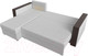 Миниатюра изображения товара Диван угловой Лига Диванов Валенсия Лайт левый (экокожа белый)