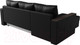 Миниатюра изображения товара Диван угловой Лига Диванов Валенсия Лайт левый (экокожа черный)