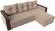 Миниатюра изображения товара Диван угловой Лига Диванов Валенсия Лайт правый (велюр бежевый)