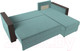 Миниатюра изображения товара Диван угловой Лига Диванов Валенсия Лайт правый (велюр бирюзовый)