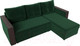 Миниатюра изображения товара Диван угловой Лига Диванов Валенсия Лайт правый (велюр зеленый)