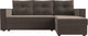 Миниатюра изображения товара Диван угловой Лига Диванов Валенсия Лайт правый (велюр коричневый)