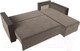 Миниатюра изображения товара Диван угловой Лига Диванов Валенсия Лайт правый (велюр коричневый)