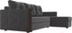 Миниатюра изображения товара Диван угловой Лига Диванов Валенсия Лайт правый (велюр серый)