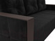 Миниатюра изображения товара Диван угловой Лига Диванов Валенсия Лайт правый (велюр черный)