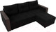 Миниатюра изображения товара Диван угловой Лига Диванов Валенсия Лайт правый (микровельвет черный)