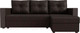 Миниатюра изображения товара Диван угловой Лига Диванов Валенсия Лайт правый (экокожа коричневый)