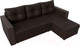 Миниатюра изображения товара Диван угловой Лига Диванов Валенсия Лайт правый (экокожа коричневый)