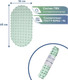 Миниатюра изображения товара Коврик на присосках Вилина Комфорт 6922 (36x65, дымчато-зеленый)