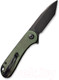 Миниатюра изображения товара Нож складной Civivi Elementum D2 Steel Black Stonewashed Handle / C907T-E (green micarta)