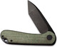 Миниатюра изображения товара Нож складной Civivi Elementum D2 Steel Black Stonewashed Handle / C907T-E (green micarta)