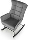Миниатюра изображения товара Кресло-качалка Halmar Bazalto (серый)