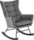 Миниатюра изображения товара Кресло-качалка Halmar Bazalto (серый)