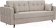 Миниатюра изображения товара Диван Mebel-Ars Снеп (бархат бежевый Star Velvet 6 Light Biege)