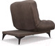 Миниатюра изображения товара Кресло-кровать Mebel-Ars Арно (бархат серо-шоколадный Star Velvet 60 Coffee)