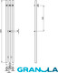 Миниатюра изображения товара Полотенцесушитель электрический GRANULA Квадро Вертикаль 15х120 (терморегулятор с таймером, черный)