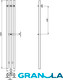 Миниатюра изображения товара Полотенцесушитель электрический GRANULA Квадро Вертикаль 15х150 (терморегулятор с таймером, черный)