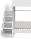 Миниатюра изображения товара Двухъярусная кровать Капризун 6 Р443-4 с лестницей (белый)