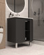 Миниатюра изображения товара Тумба под умывальник ЗОВ Монови 80 / M80LG0LGS (напольная/антрацит)