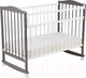 Миниатюра изображения товара Детская кроватка Фея 204 / 0005512-19 (белый/графит)