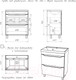 Миниатюра изображения товара Тумба под умывальник Айсберг Bazis 70 Ева В2 DA5907T (с двумя ящиками)