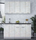 Миниатюра изображения товара Кухонный гарнитур Интерлиния Мила Лайт 1.5 (бетон лайт/бетон лайт)