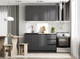 Миниатюра изображения товара Кухонный гарнитур Артём-Мебель Мэри СН-114 ДСП 1.4м (серый графит)