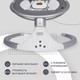 Миниатюра изображения товара Детский шезлонг Nuovita Mistero MS1 (серый/серебристый)