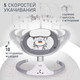 Миниатюра изображения товара Детский шезлонг Nuovita Mistero MS1 (серый/серебристый)