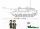 Миниатюра изображения товара Конструктор Sluban Модельки Боевой танк / M38-B0839