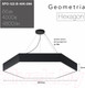 Миниатюра изображения товара Потолочный светильник ЭРА Geometria Hexagon SPO-122-B-40K-066 / Б0058877