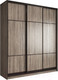 Миниатюра изображения товара Шкаф-купе Евва 24 TTG.03 / АЭП ШК.3 01 (дуб трюфель/венге глянец)