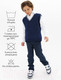Миниатюра изображения товара Жилет детский Amarobaby Pure Love School New / AB-OD23-PLSN1001/20-134 (синий, р.134-140)